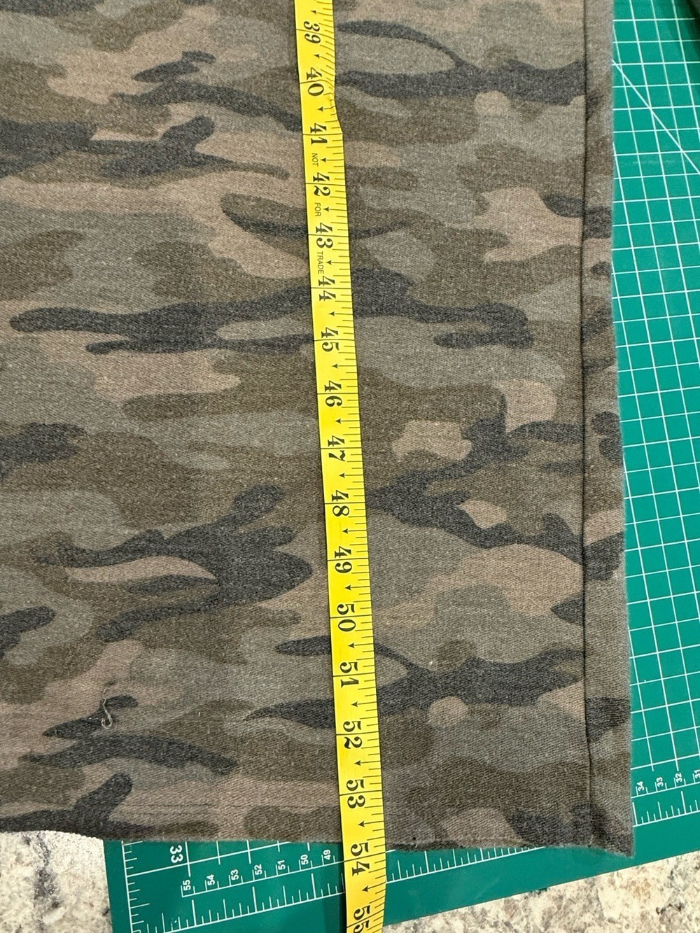 Rae Mode Camo Wide Leg Jumpsuit Romper Ultra Soft Cotton Blend Drawstring Medium - Picture 5 of 10